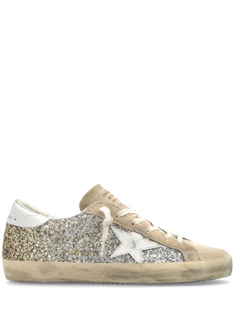 Beige superstar sneakers golden goose - women